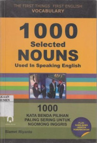 1000 Selected Nouns Used In Speaking English