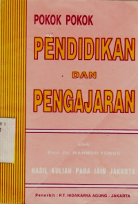 Pokok - Pokok Pendidikan Dan Pengajaran