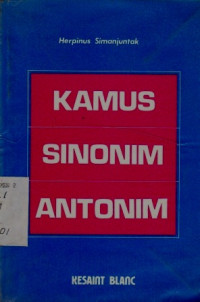 Kamus Sinonim Antonim