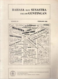 Bahasa Dan Susastra Dalam Guntingan: Nomor 151 Februari 1998