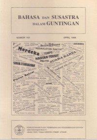 Bahasa Dan Susastra Dalam Guntingan: Nomor 153 April 1998