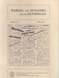 Bahasa Dan Susastra Dalam Guntingan: Nomor 153 April 1998