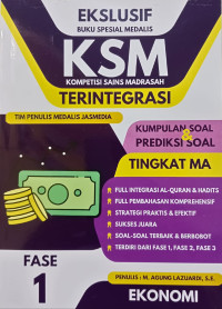 EKLEKUSIF KSM TERINTEGRASI EKONOMI FASE 1 TINGKAT MA