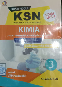 Super Modul KSN SMA Kimia Jilid 3 Kimia Analitik dan Kimia Fisik