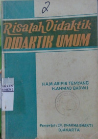 Risalah Didaktik Didaktik Umum