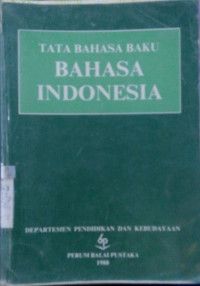 Tata Bahasa Baku Bahasa Indonesia